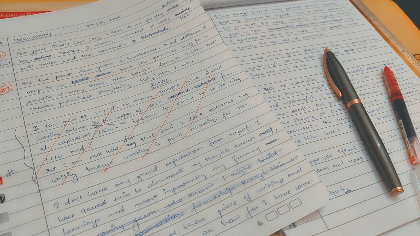 please ignore the mess and yeah, my handwriting is way better than this, hehe